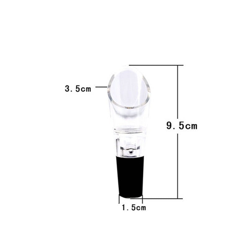 Mini Red Wine Aerator Quick 360 degrees Rotating Wine Pourer Decanter Cap for Bottles Bar Accessories 1pcs
