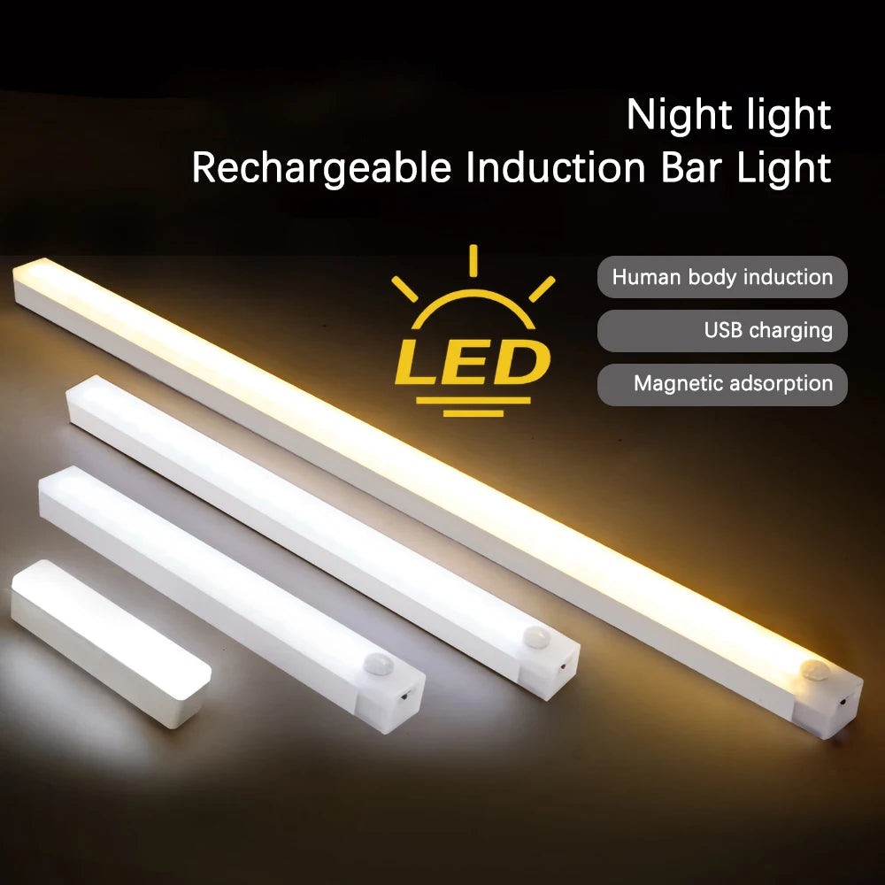 פס תאורת LED אלחוטי נטען עם חיישן תנועה לארונות ומטבח - Shoprifty