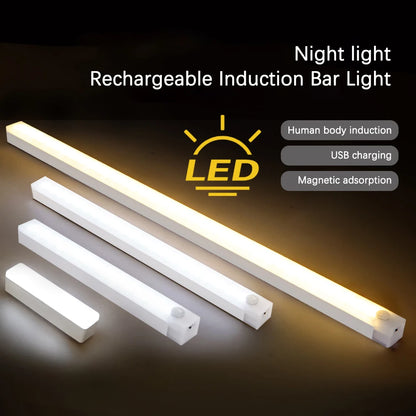 פס תאורת LED אלחוטי נטען עם חיישן תנועה לארונות ומטבח - Shoprifty