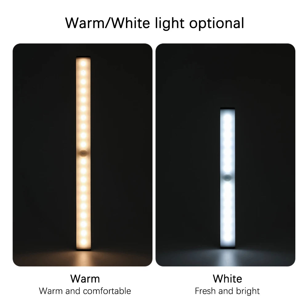 פס תאורת LED אלחוטי נטען עם חיישן תנועה לארונות ומטבח - Shoprifty