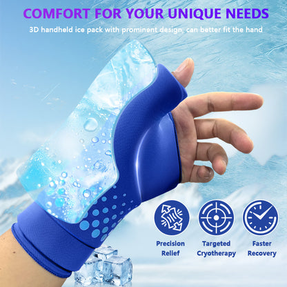 Amazon's New Hot And Cold Compress 3D Thumb And Wrist Ice Pack Gel Gloves Fully Surround The Wrist Area, Reusable
