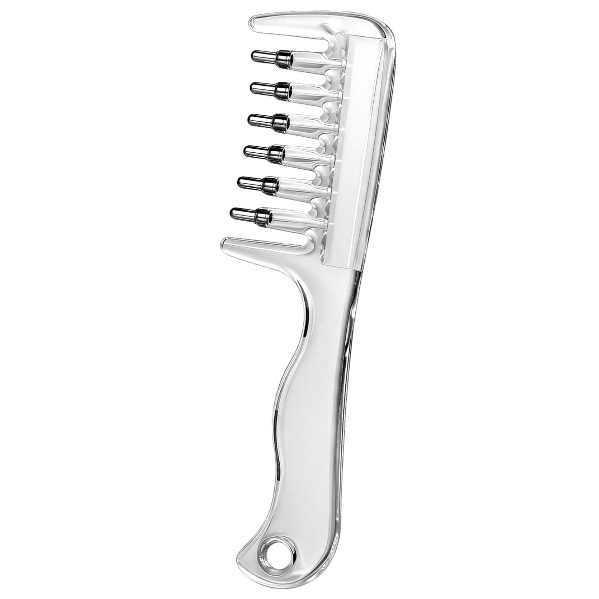 Scalp Medication Comb, Elastic Rolling Ball, Transparent Liquid Guiding Comb, Household Hair Growth And Anti-hair Loss Essential Oil Care Massage Comb