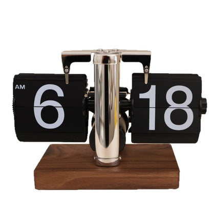 ABS  Automatic Flip Clock For Home Living Room, Small Balance Mechanical Flip Clock, Creative Flip Clock