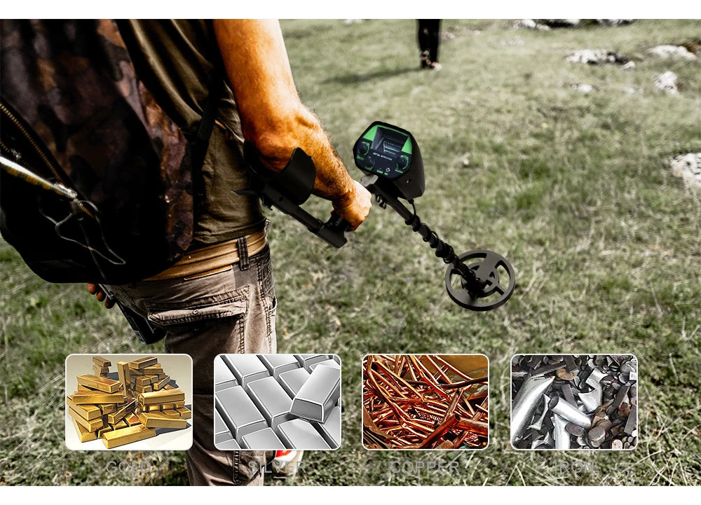 גלאי מתכות מקצועי לחיפוש זהב ומטבעות