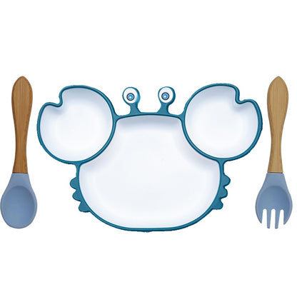 צלחות סיליקון נצמדות ומחולקות לילדים