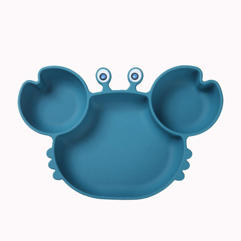 צלחות סיליקון נצמדות ומחולקות לילדים