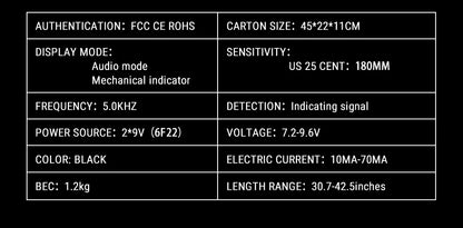 גלאי מתכות מקצועי לחיפוש זהב ומטבעות