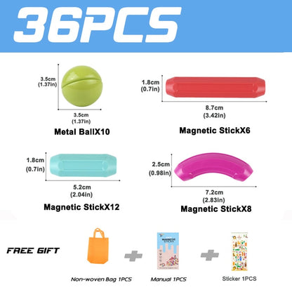 סט בנייה חינוכי ממגנטים