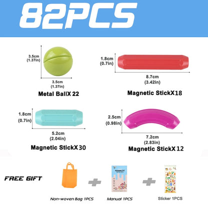 סט בנייה חינוכי ממגנטים