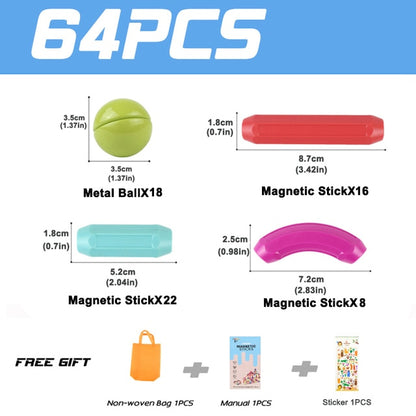 סט בנייה חינוכי ממגנטים