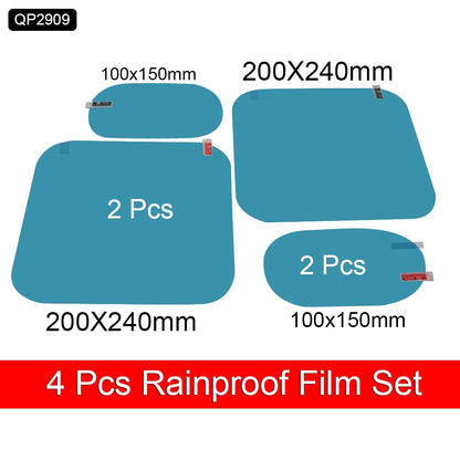 מדבקות ננו עמידות למים למראות הרכב