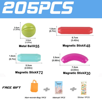 סט בנייה חינוכי ממגנטים