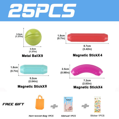 סט בנייה חינוכי ממגנטים