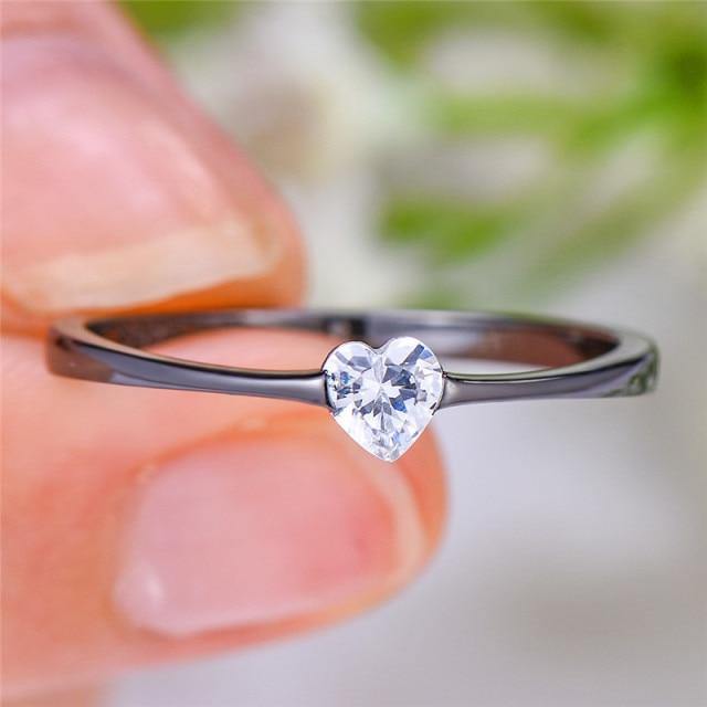 טבעת ג'יין | Black - Gold - Rings - Silver - טבעת - כסף - תכשיטים | Shoprifty