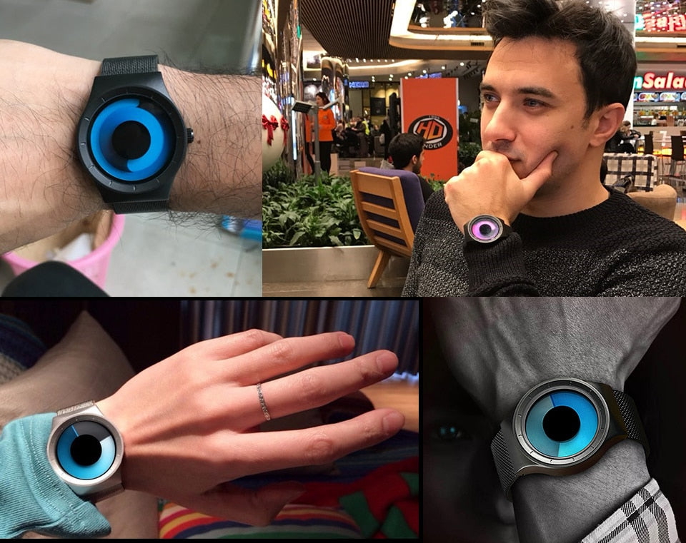 שעון קוורץ מהפכני חדשני מודרני מינימליסטי מתנה