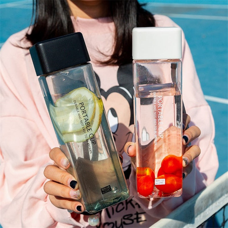 בקבוק מרובע אופנתי בקבוק