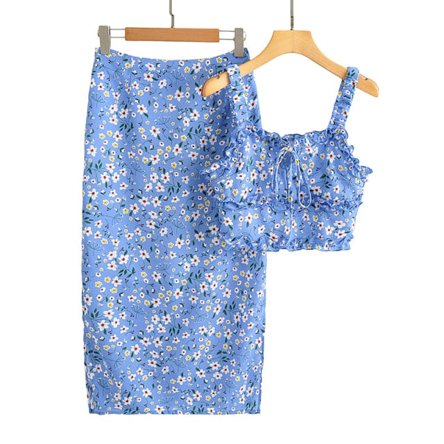 סט חצאית וטופ גרייסי | Skirts - Tops - חולצה - חצאית | Shoprifty