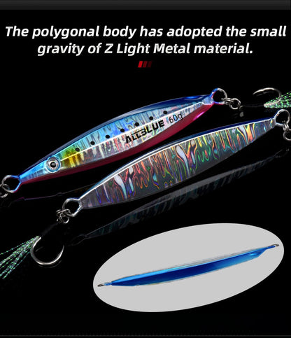 דייג דמוי ז'ירז'ור פיתיון אולבלו אולטרלייט חכה מהמזח צבעים קרס