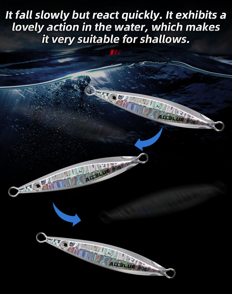 דייג דמוי ז'ירז'ור פיתיון אולבלו אולטרלייט חכה מהמזח צבעים קרס