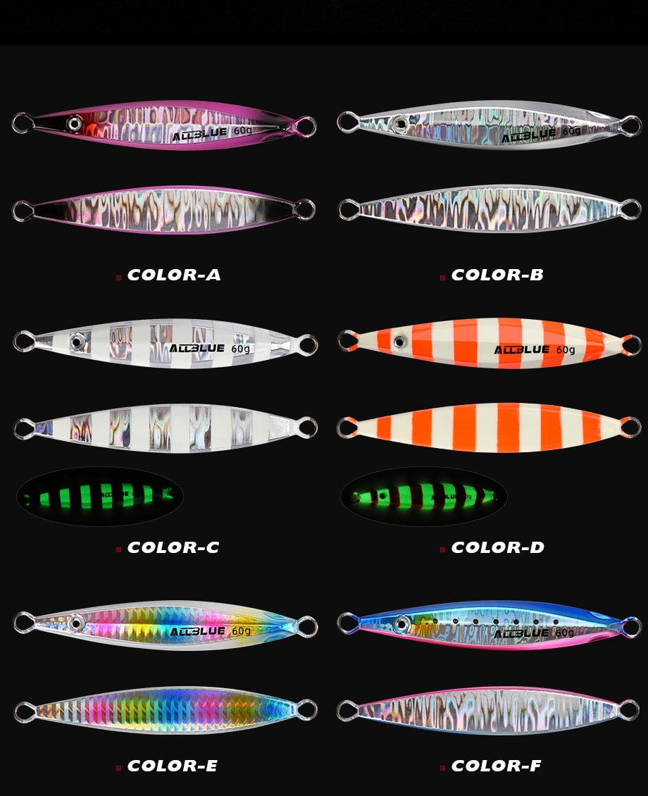 דייג דמוי ז'ירז'ור פיתיון אולבלו אולטרלייט חכה מהמזח צבעים קרס