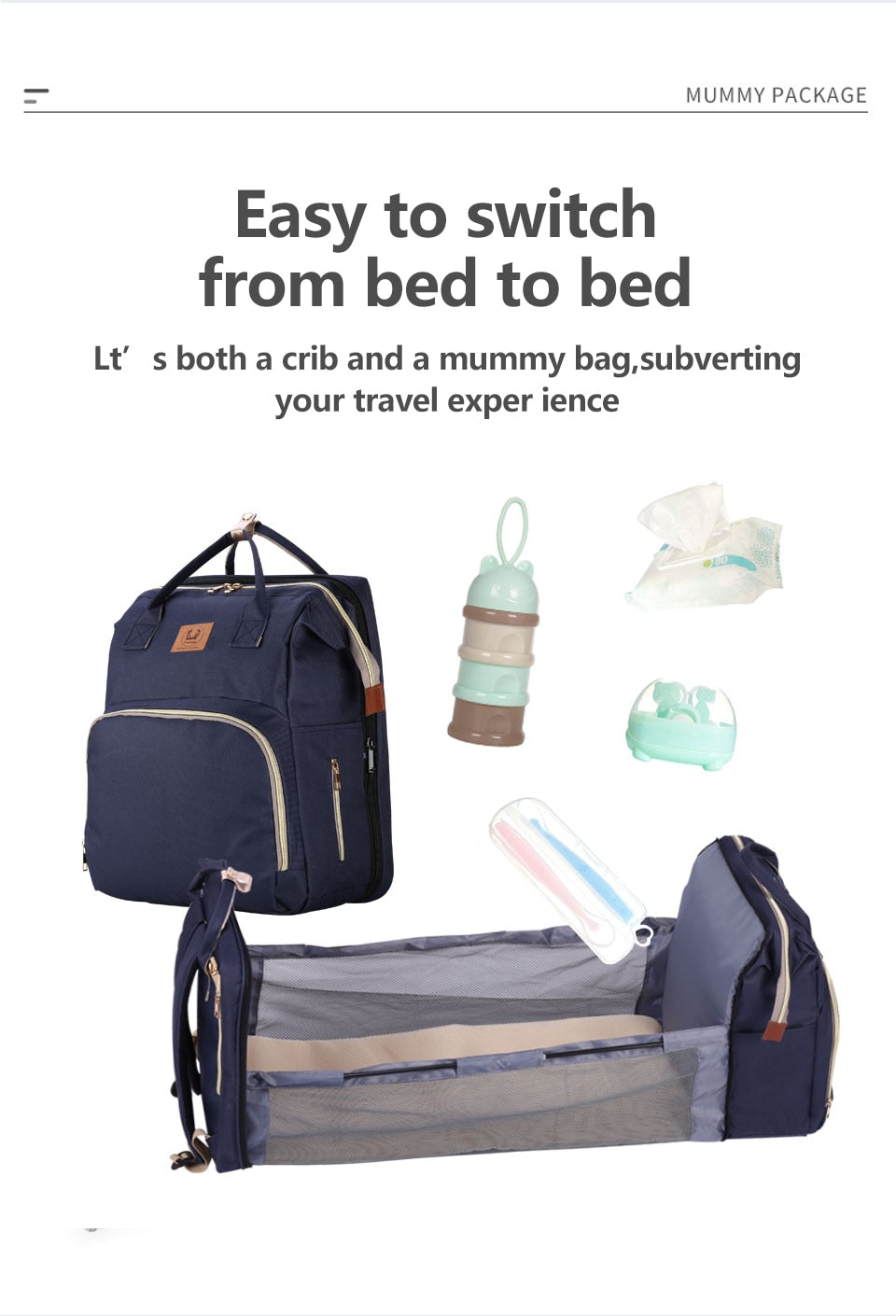 תיק הורים רב-תכליתי תינוקות