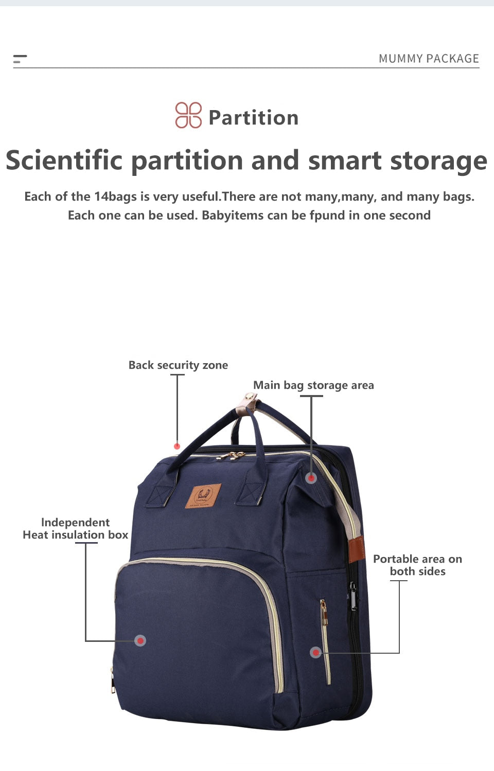 תיק הורים רב-תכליתי תינוקות