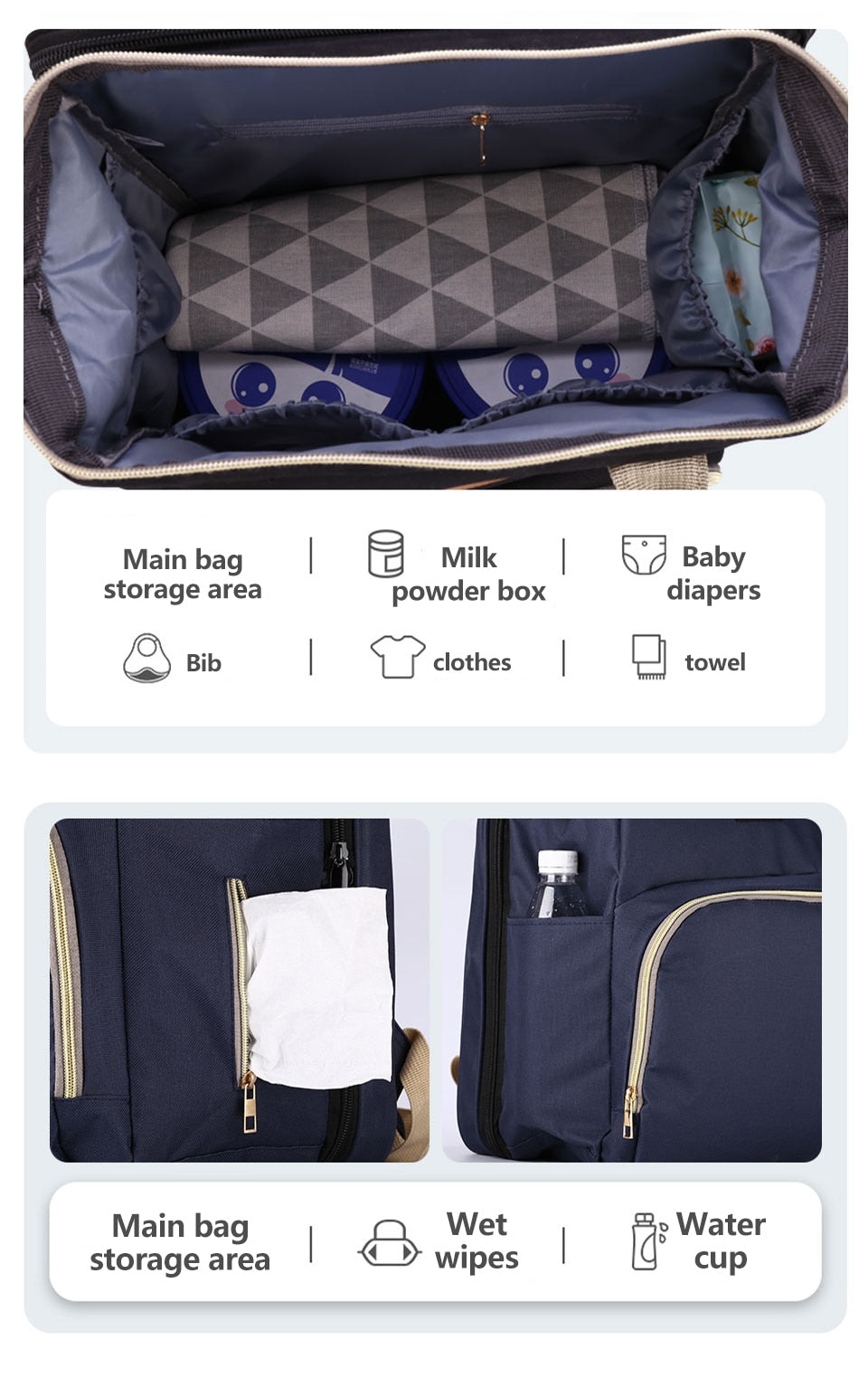 תיק הורים רב-תכליתי תינוקות