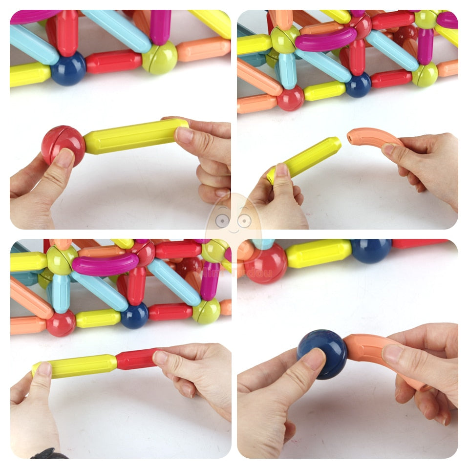 סט בנייה חינוכי ממגנטים Toys