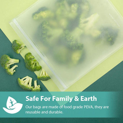 ™Ziprifty שקיות אחסון רב-פעמיות מסיליקון