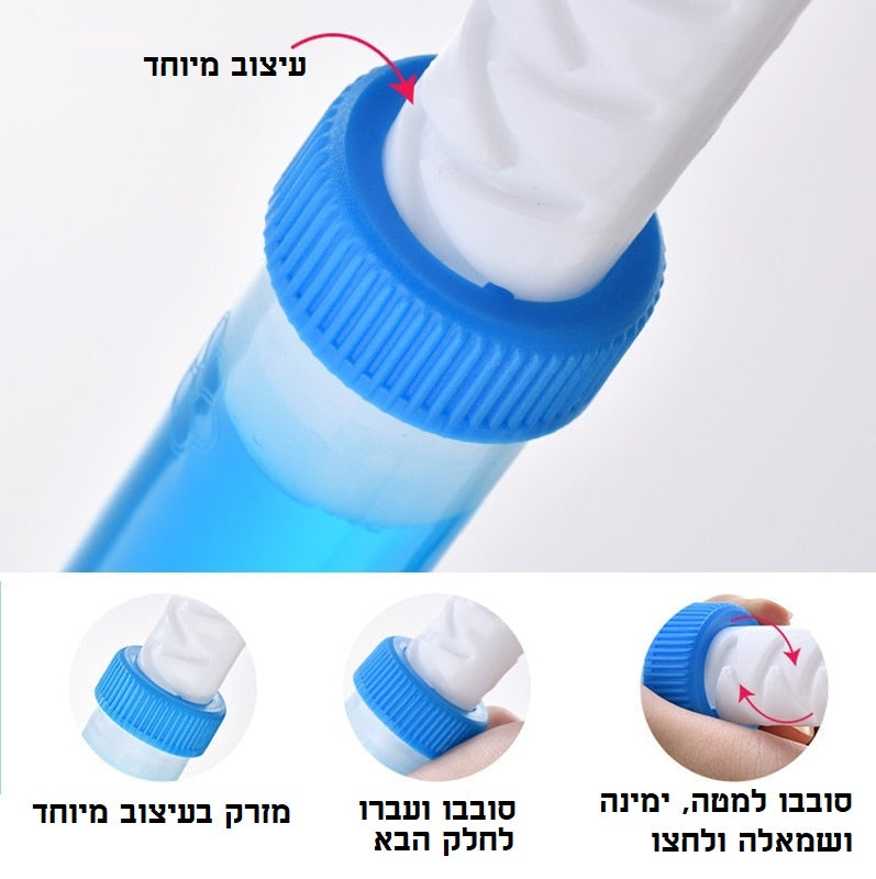 ג'ל ניקוי ומפיץ ריח לאסלה
