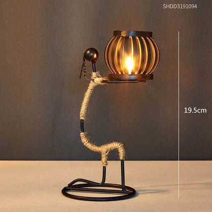 Metal candle holder home decor accessories Ornaments African Candlesticks for candles Christmas decoration wedding centerpieces 