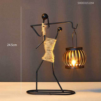 Metal candle holder home decor accessories Ornaments African Candlesticks for candles Christmas decoration wedding centerpieces 