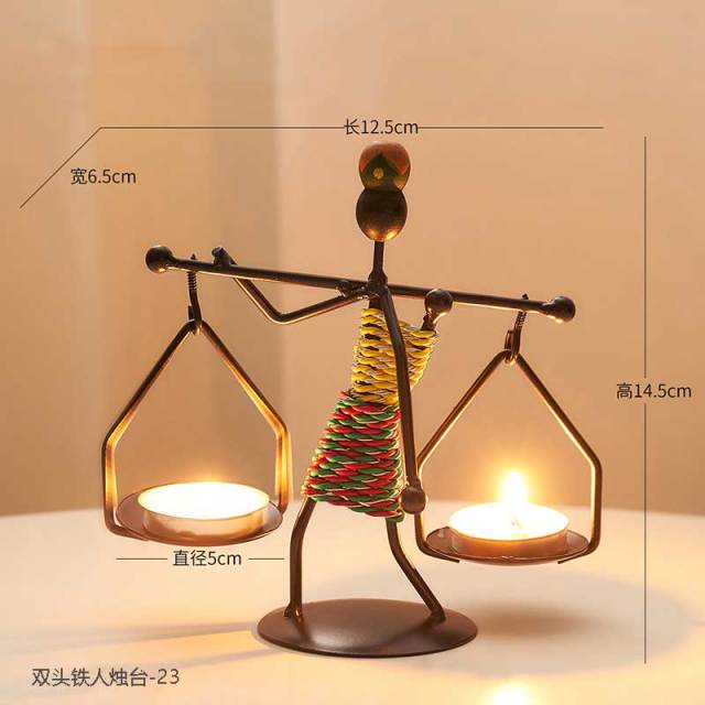 מחזיק נרות פעמונים פסלונים נר עיצוב הבית מעוצב יפה