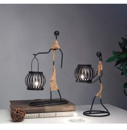 מחזיק נרות פעמונים פסלונים נר עיצוב הבית מעוצב יפה